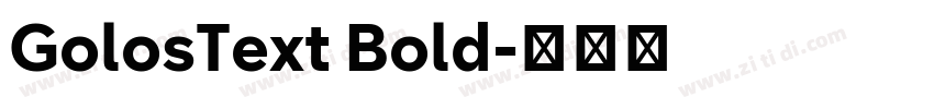 GolosText Bold字体转换